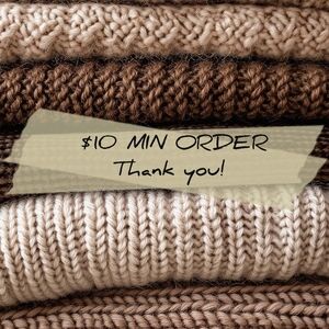 DISCLAIMER $10 MIN ORDER